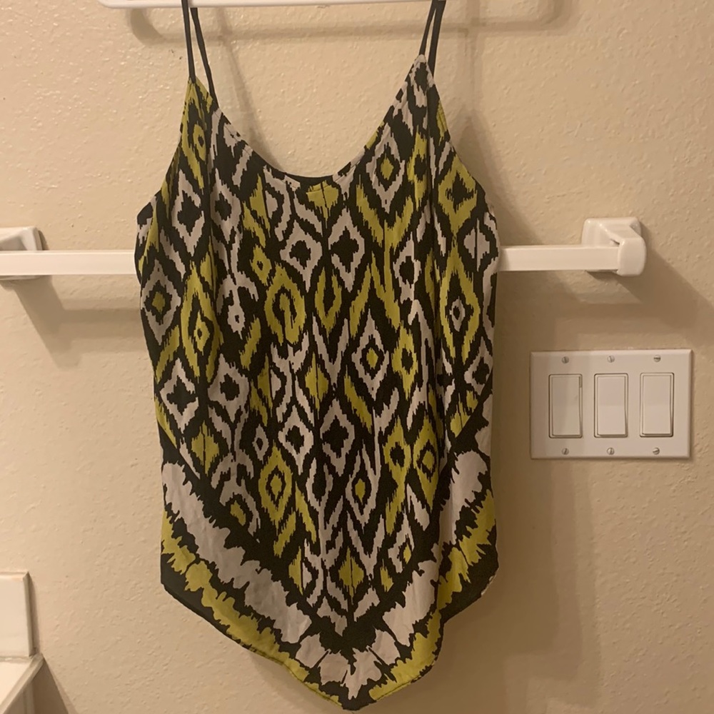 INC tank top yellow black size 10